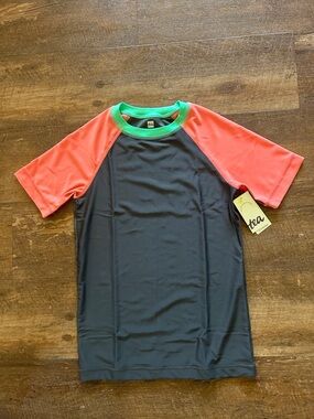 Tea Collection Boys Colorblock Rash Guard - NWT Size 12
